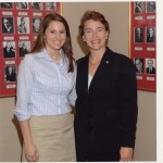 Sarah Tutt and Senator Blanche Lincoln