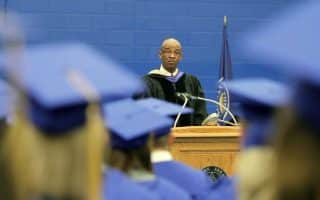 Edgar Lee speaks at 2013 May Commencement