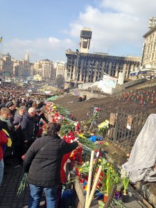 Ukraine memorial at Independence Square in Kiev
