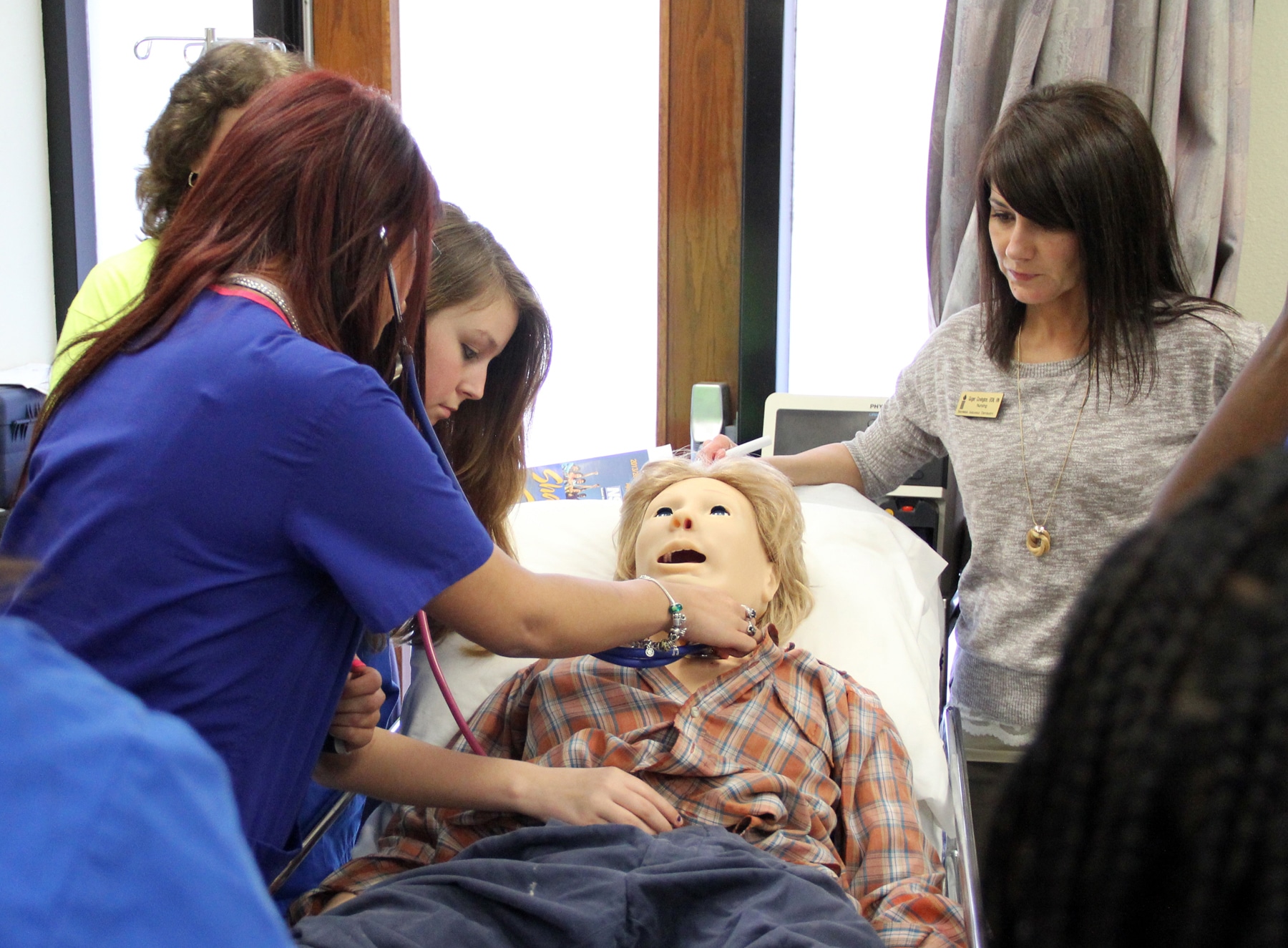 SAU Nursing demos sim lab to high schoolers