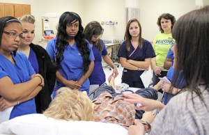 SAU Nursing demos sim lab to high schoolers 