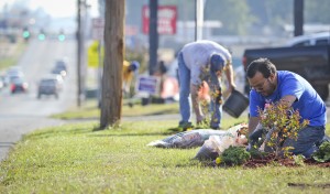 MMB putting donations to good use - landscaping