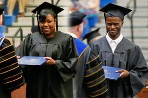 Carla and Darryl Webb graduating